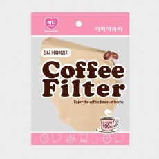 하니 커피 여과지 100매 (2-5인용) 펄프필터 주방용품