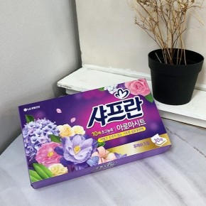 샤프란 섬유유연제 세탁시트 시트 후레쉬드림 LG 생활용품