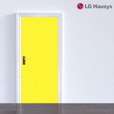 LG현관문시트지 레몬옐로우 밀대증정 홈인테리어