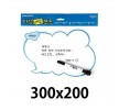 마그피아 고무자석메모보드.구름형/300X200mm 홈인테리어